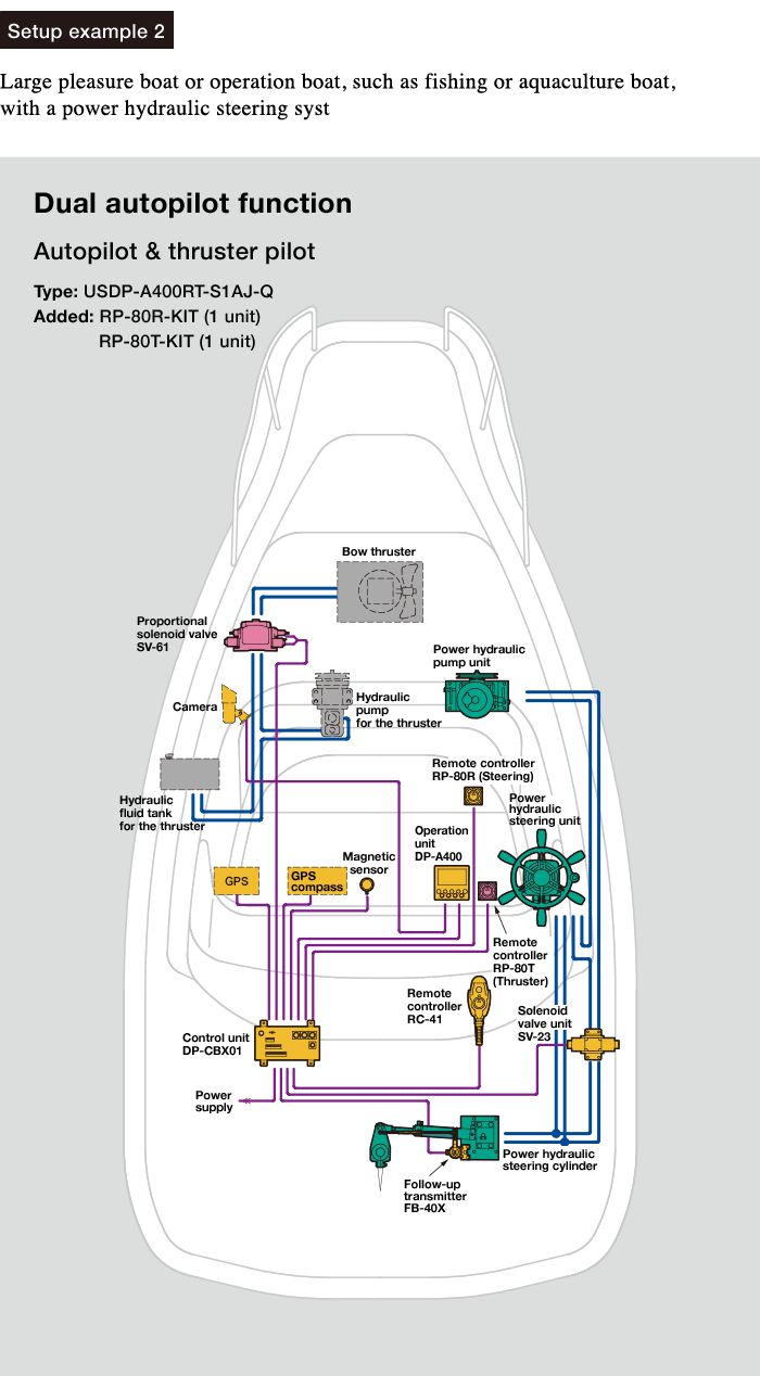 System diagram: Dual autopilot function